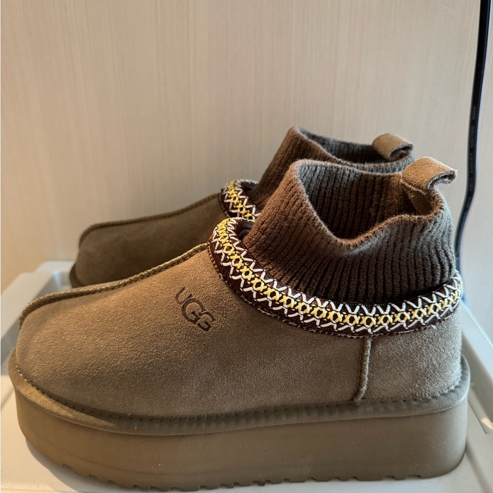 Brand New UGG Brown Suede Ankle Boots